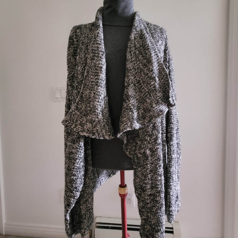 Eileen Fisher Waterfall Knit Sweater Cardigan